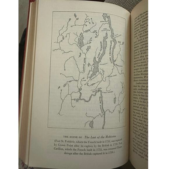 Vintage The Leather-Stocking Saga James Fenimore Cooper Red Hardcover Book - Picture 10 of 12
